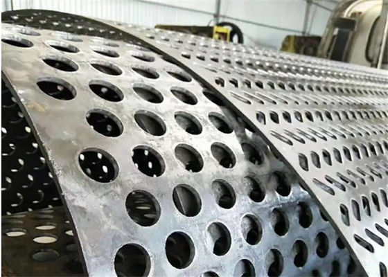 Hoyos redondos de chapa de acero perforada de acero carbono suave para cercas de protección